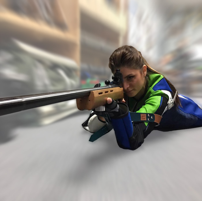 Prone position at Northcote Rifle Club